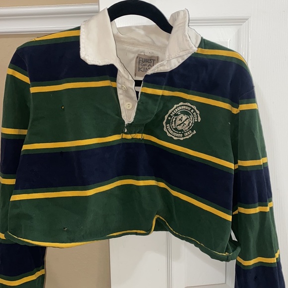 LF Tops Lf Vintage Abercrombie Fitch Cropped Rugby Shirt Poshmark